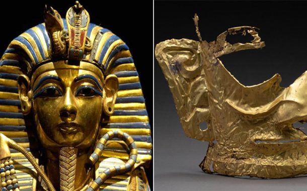 مقارنة بين القناع الذهبي سانشينغدوي ونظيره الفرعوني